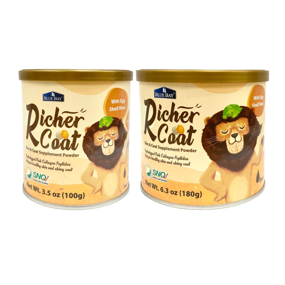 BLUE BAY® - Richer Coat Supplement for Dogs and Cats, 100g and 180g