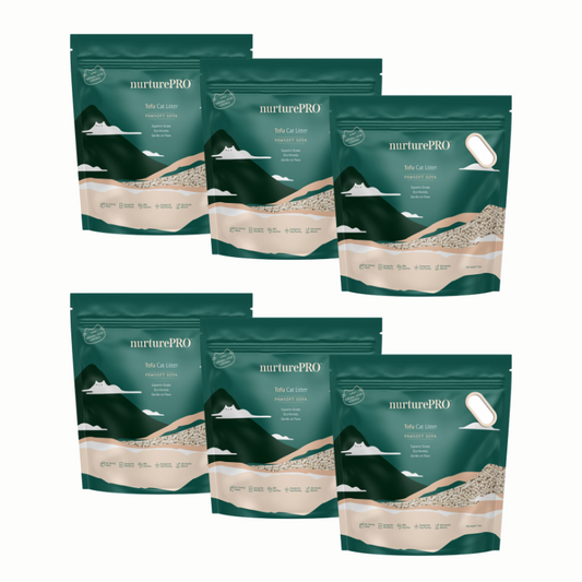 Nurture Pro Pawsoft Tofu Cat Litter (Soya) 7L | 7L x6
