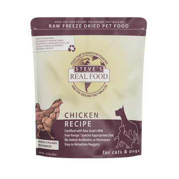 Steve's Real Food Freeze-Dried Chicken Nuggets for Dogs & Cats 20oz - available at Pawmrkt Singapore
