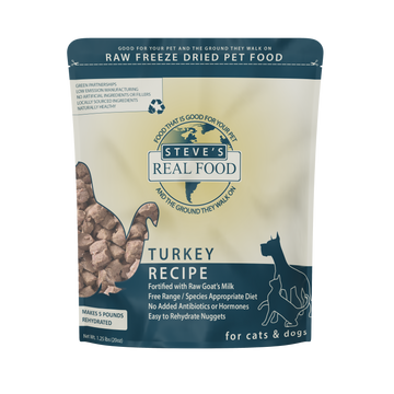Steve's Real Food Freeze-Dried Turkey Nuggets for Dogs & Cats 20oz - available at Pawmrkt Singapore
