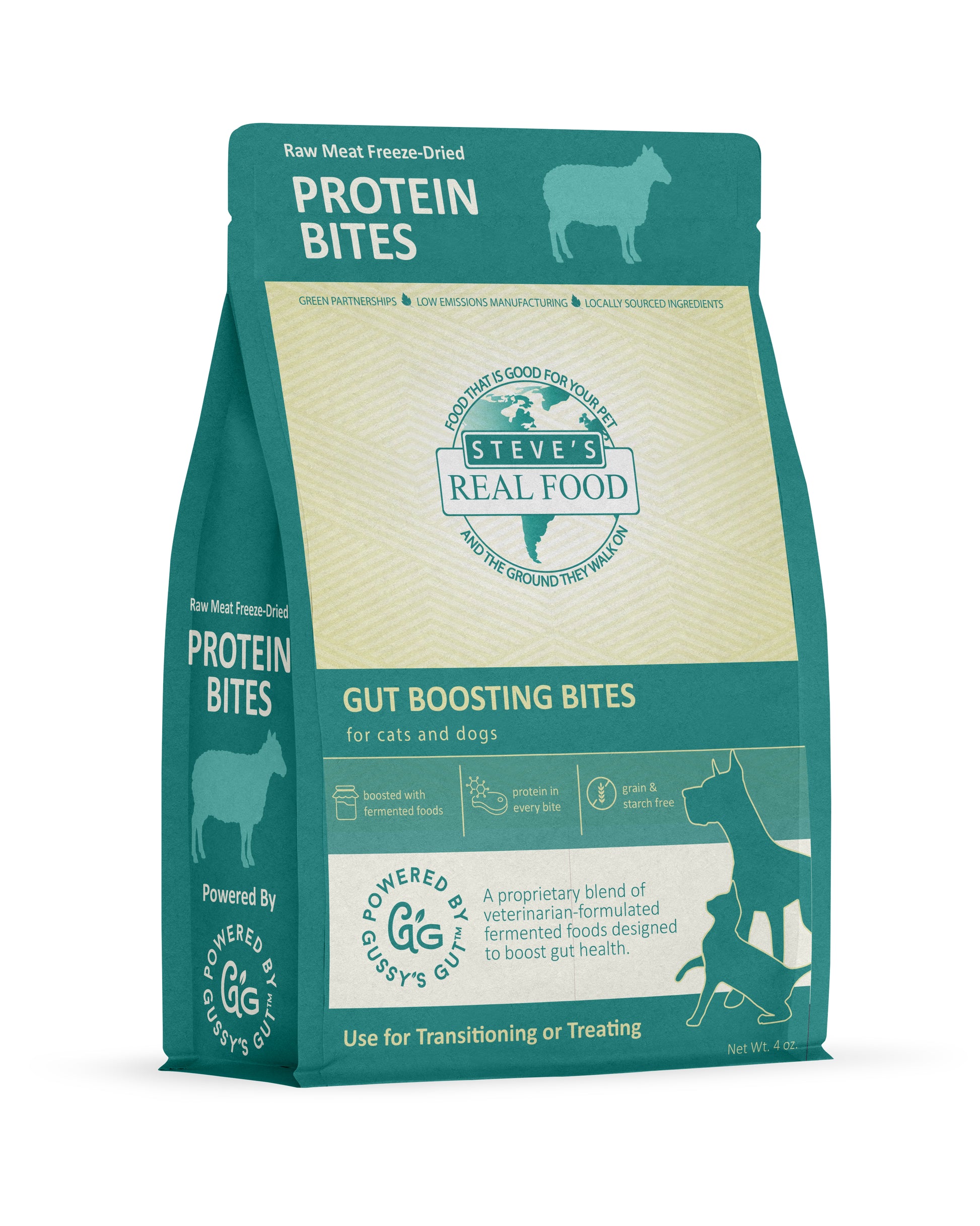 Steve's Real Food Freeze-Dried Lamb Protein Bites for Dogs & Cats 4oz - Pawmrkt Singapore
