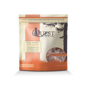 Steve's Real Food Quest Freeze-Dried Pork Bite Size Nuggets for Cats 10oz - Pawmrkt Singapore
