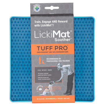 Lickimat Soother Tuff Pro Slow Feeder Mat Blue