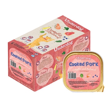 Underdog Cooked Pork Complete & Balanced Frozen Dog Food 1.2kg (8 x 150g)