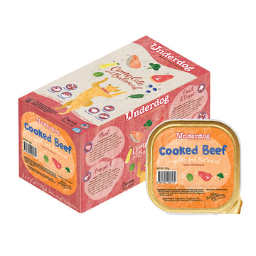 Underdog Cooked Beef Complete & Balanced Frozen Dog Food 1.2kg (8 x 150g)