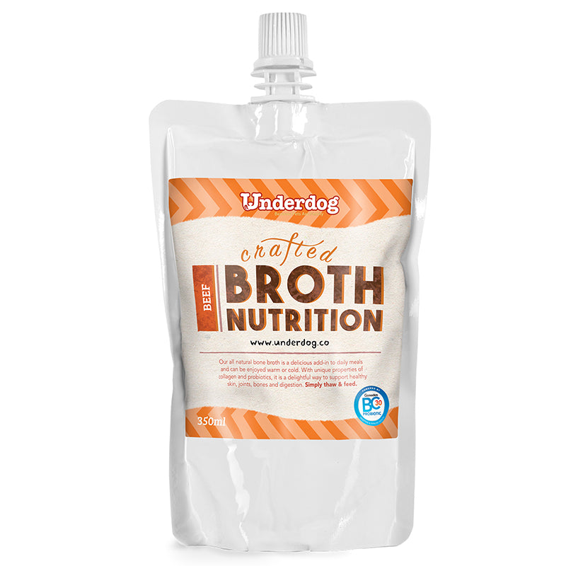 Underdog Frozen Beef Bone Broth for Dogs & Cats 350ml
