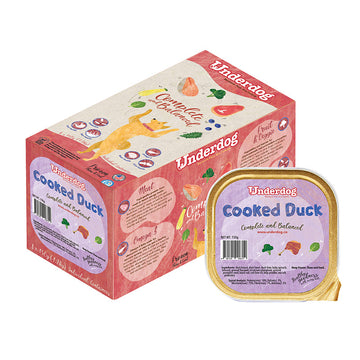 Underdog Cooked Duck Complete & Balanced Frozen Dog Food 1.2kg (8 x 150g)