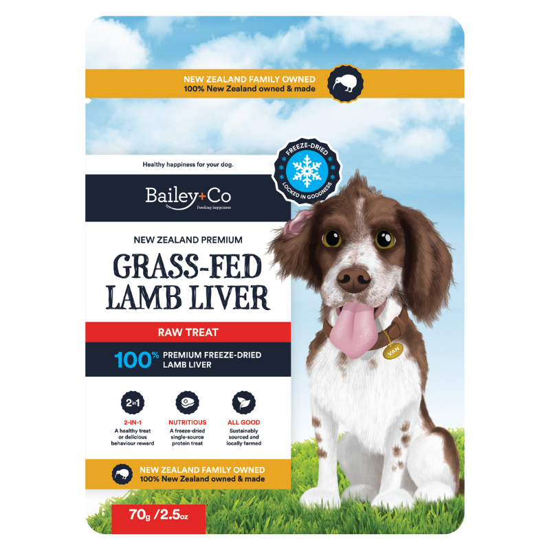 Bailey+Co New Zealand Freeze Dried Raw Dog Treat (Lamb Liver) 70g