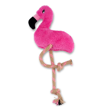 Beco Recycled Soft Dog Toy, Flamingo L