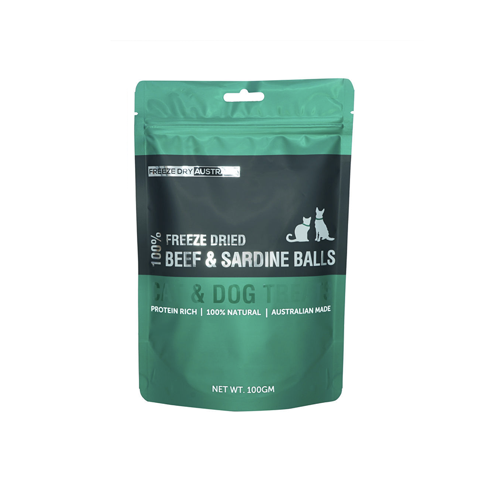 Freeze Dry Australia Cat & Dog 100% Beef & Sardine Balls 100g