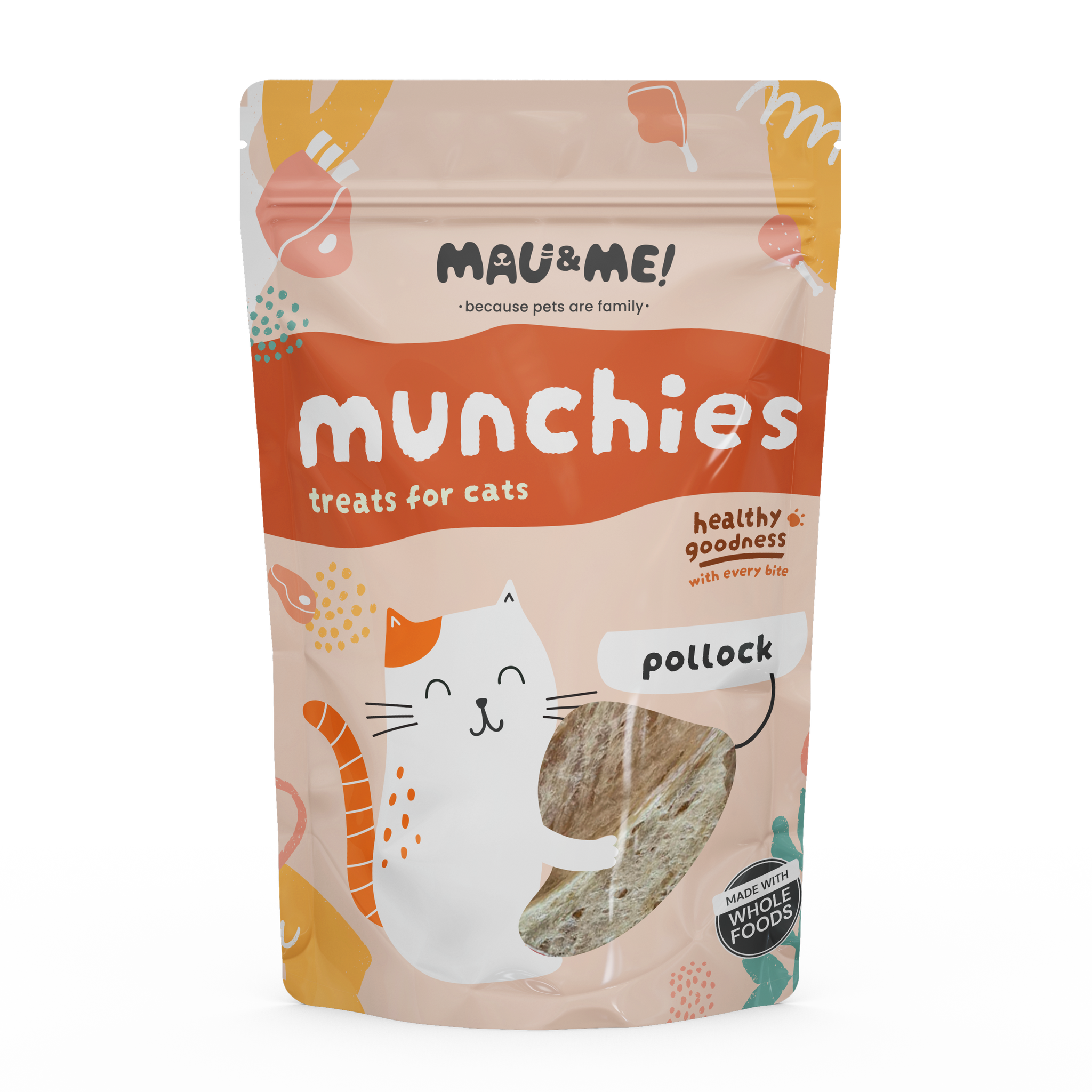 Mau&Me Munchies Pollock Air-Dried Cat Treats 60G