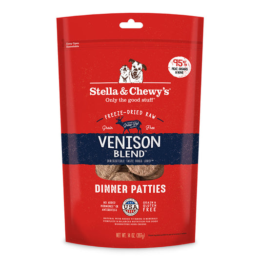 Stella & Chewy's Dog Freeze Dried Dinner Patties - Venison Blend 14oz