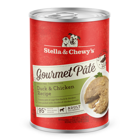 Stella & Chewy's Dog Gourmet Pate Duck & Chicken Recipe 12.5oz