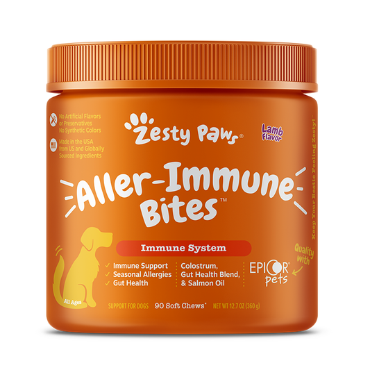 Zesty Paws Dog Aller-Immune Bites Lamb 90 soft chews