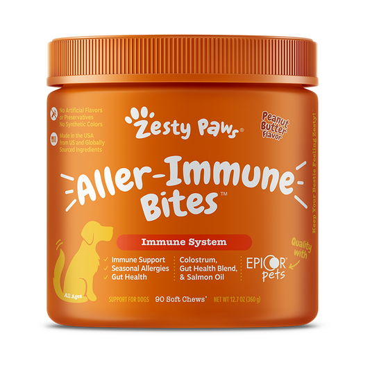 Zesty Paws Dog Aller-Immune Bites Peanut Butter 90 soft chews