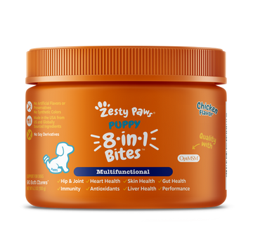 Zesty Paws Puppy 8 in 1 Multifunctional Bites Chicken 90 soft chews