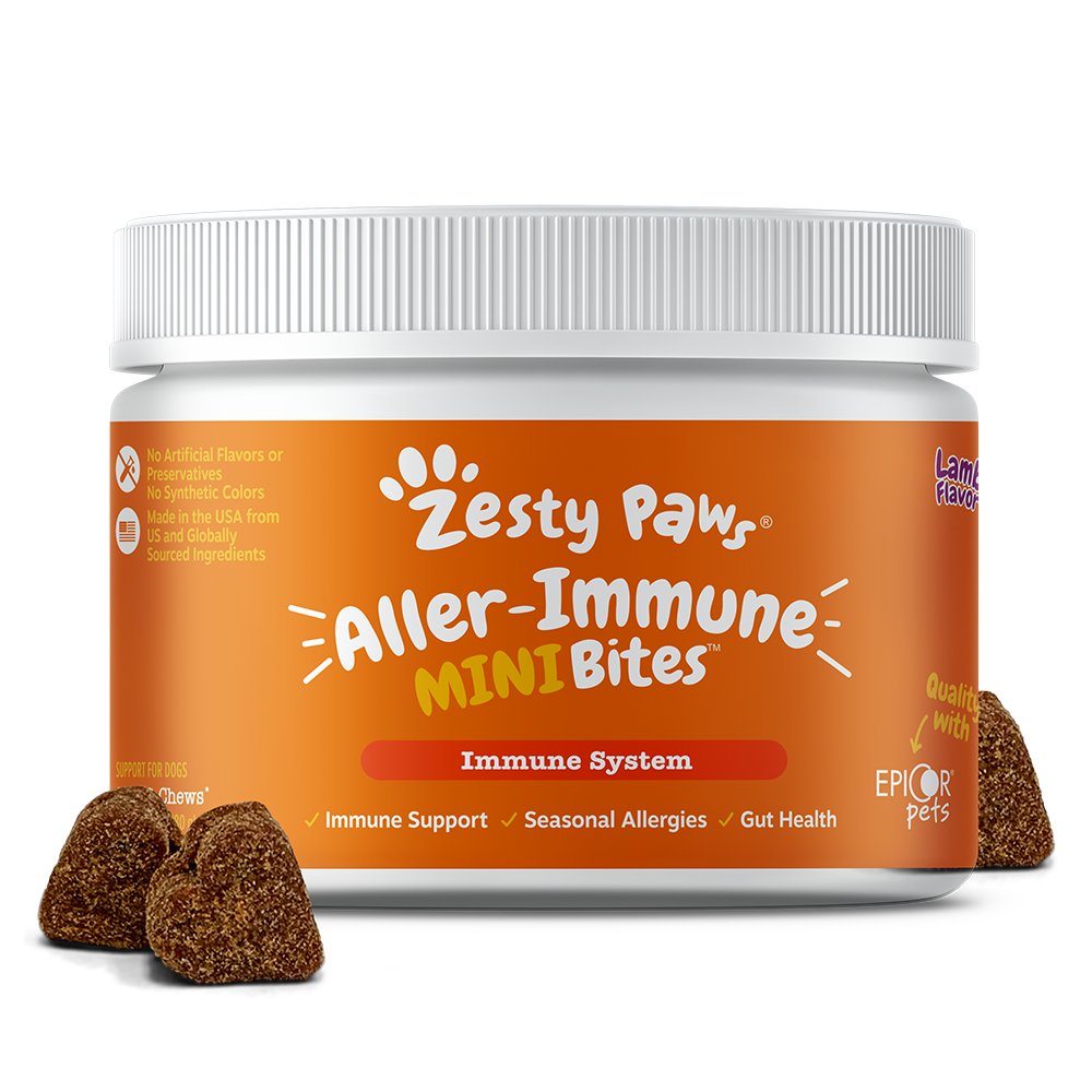 Zesty Paws Dog Aller-Immune Mini Bites Lamb 90 soft chews