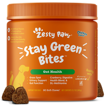 Zesty Paws Dog Stay Green Bites Gut Health Chicken 90 soft chews